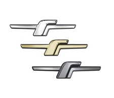 CNC Aluminum F badge for Subaru Forester