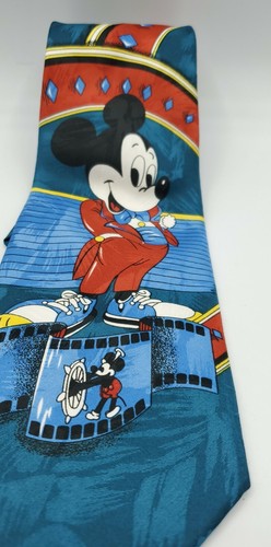 Mickey Unlimited Tie Necktie Disney red suit blue shoes tugboat disney - Picture 5 of 12