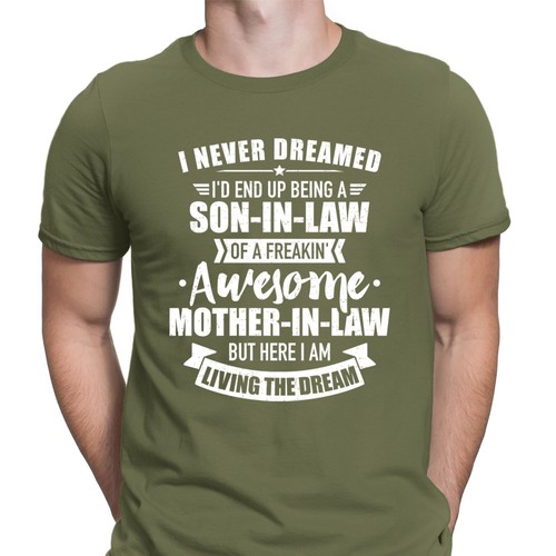 Son In Law Of Awesome Mother In Law Funny Joke Quote Mens T-Shirts Tee Top #D6 - Picture 5 of 8