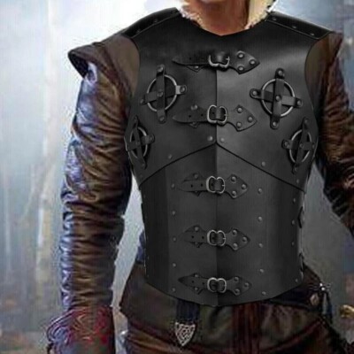 Leder Cosplay Rüstung Mittelalter Ritter Kostüm Wikinger Larp Rüstung
