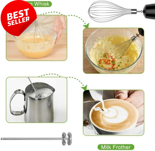 Upgraded 5-in-1 Immersion Hand Blender – 1100W Power & 12-Speed Versatility - Picture 6 of 12