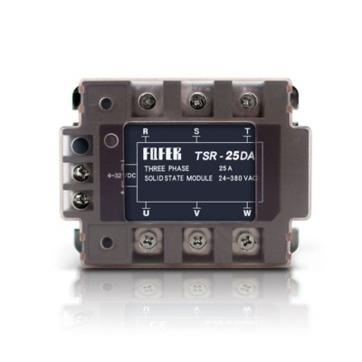 Relais Statique TSR-25DA 25A - 3-32VDC / 480VAC - Relais Triphasé Semi-conducteur - Uxcell