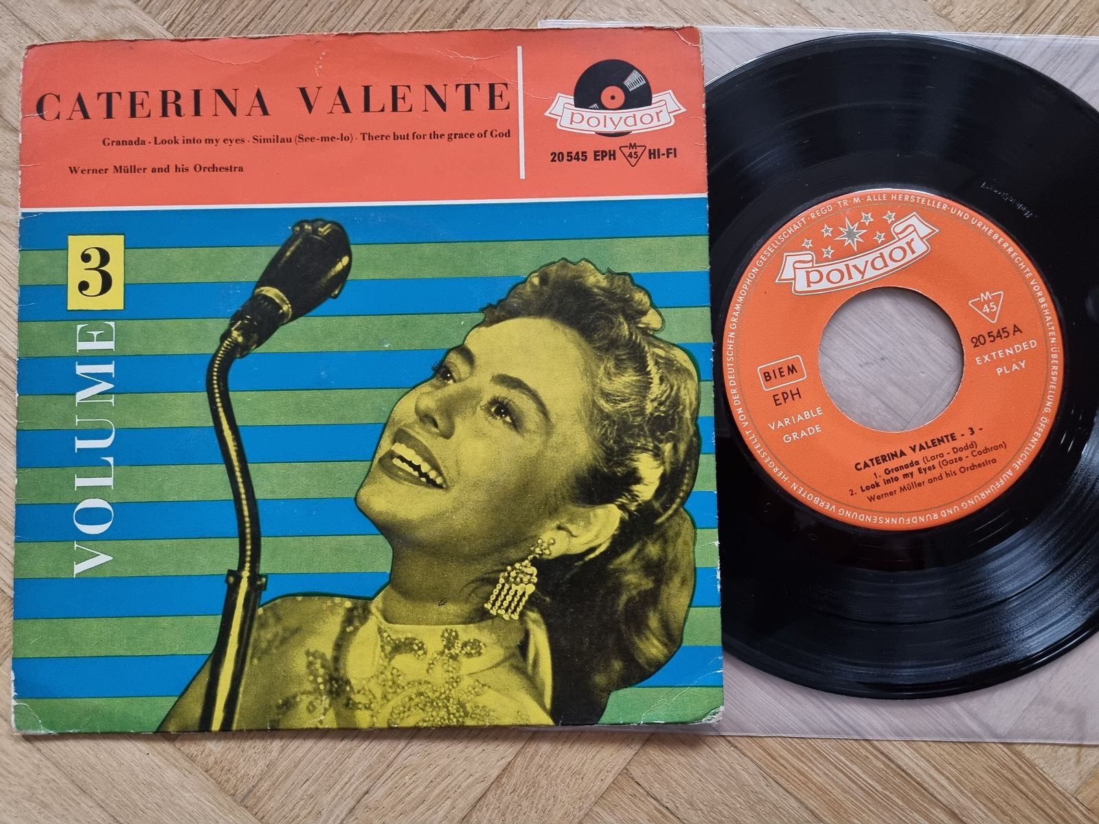 7"" Single Caterina Valente - Volume 3/ Granada Vinyl Germany SUNG IN ENGLISH