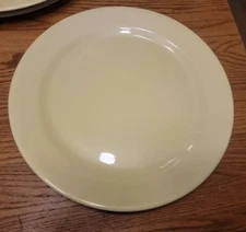 YELLOW LARGE 14" CHOP PLATE PLATTER TS&T LU-RAY PASTELS  MCM VTG RARE