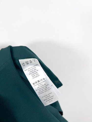 Jacques Vert Skirt 10 Green Pencil Straight Velour Lace Evening Occasion New £99 - Picture 4 of 13