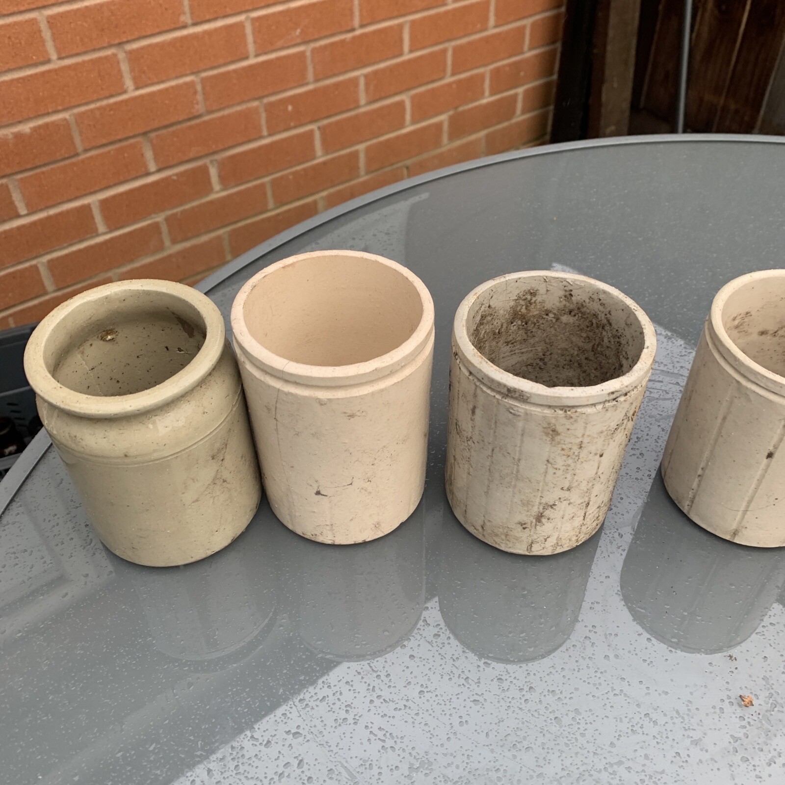 5 Antique Ceramic Pots eBay