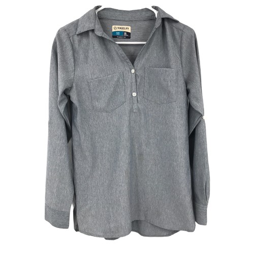 Blue Gray Fishing Shirt Size XS 