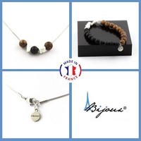 Steine Und Mineralien. Schmuckset Armband Halskette Holzperlen 8 Mm + Howlith