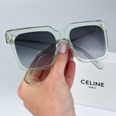 Celine Women Sunglasses Transparent Green Gradient Smoke  display picture 2