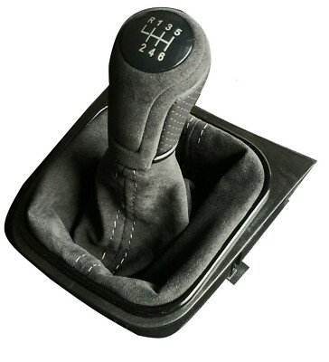 FÜR VW GOLF 5 6 EOS SCIROCCO JETTA 3 SCHALTSACK ALCANTARA SCHALTKNAUF 6 GANG