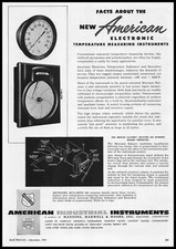 1951 American Temperature Measuring Instruments Stratford Connecticut Print Ad