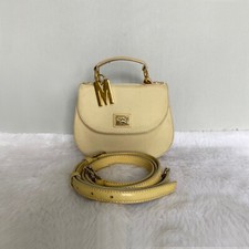 MOSCHINO REDWALL Vintage Cream Nylon  Leather Small Satchel Bag