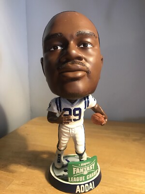 Joseph Addai Big Head Bobblehead ESPN Fantasy League Champ Colts #29 NFL