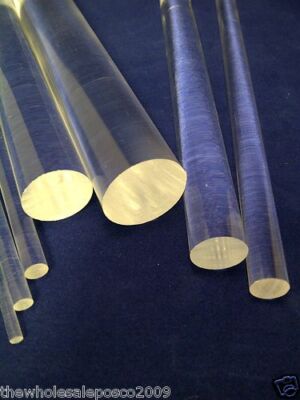 Ghiacciato Asta Acrilico E Tubo Estruso Raso Perspex Rotondo BAR - Foto 5