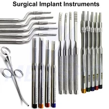Surgical Implant Instruments Sinus Lift Concave Osteotome Bone Chisel Syringe CE