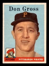 1958 Topps Baseball #172 Don Gross EX *d3