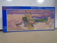 GLENCOE #05118 1/48 SCALE SPAD XIII FRENCH ACES WWI BIPLANE NEW IN SEALED BOX