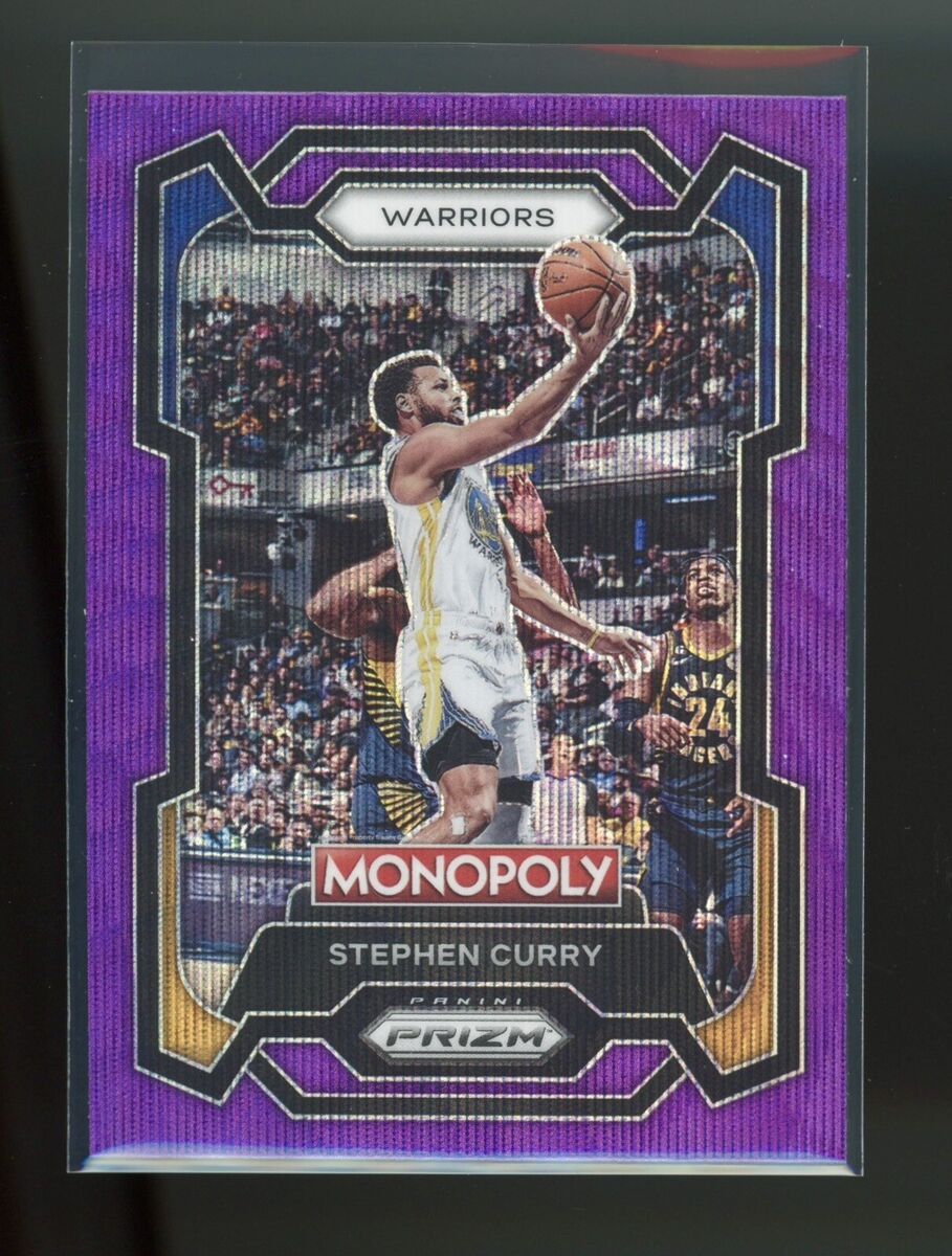 STEPHEN CURRY 2023-24 Panini Monopoly Prizm SP Purple Wave