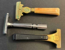 3 Vintage Razors Shick Eversharp and Gem Micromate