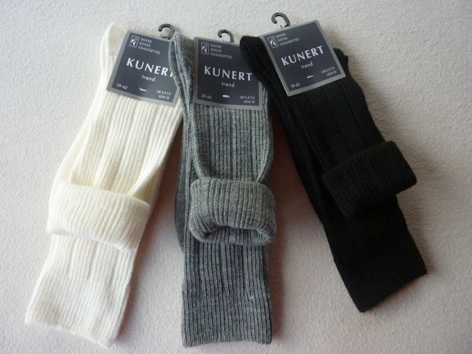 KUNERT Damen Wintersocken warme Wollmischsocken Krempelsocken TREND  35-38 39-42 - Bild 1 von 1