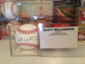 Scott Williamson "NL ROY 99" Inscribed Autographed Baseball TriStar Certified