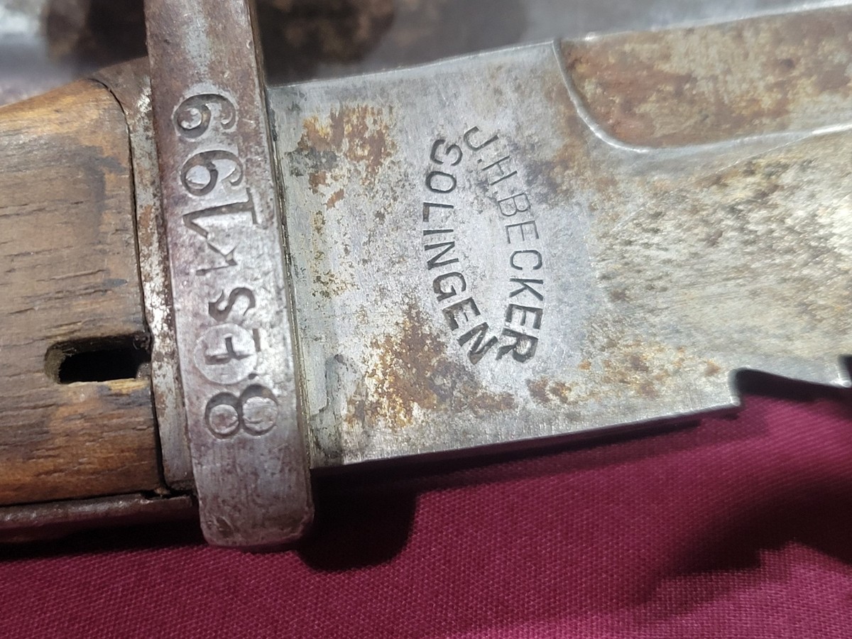 Rare WWI German 1898 05 Sawback Bayonet O Diltrich Altenburg JH