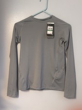 Under Armour Youth Large Long Sleeve Performance Heat Gear Shirt - Lt Gray. NWT