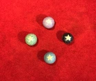 GREAT CIVIL WAR ERA PATRIOTIC STAR HAND FORMED FIRED CLAY MARBLES