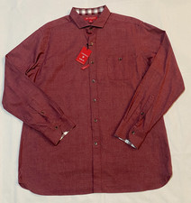 New With Tags -Daniel Cremieux Men's Slim fit 100 Cotton XL- Shirt - Red