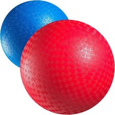 Red  Blue Kickball Set - 8.5 Inch with Pump for Toddlers Kids  Adults - Indo