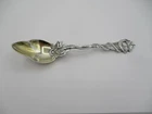 Rare Gorham Salem Witch 1692 Daniel Low sterling fruit spoon with cat !