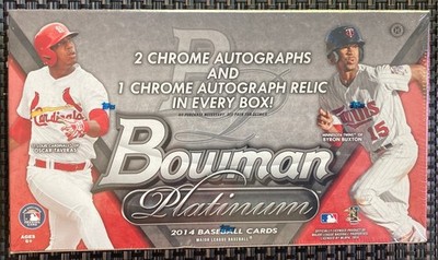 2014 Bowman Platinum Baseball Hobby Box - USPS Priority Shipping