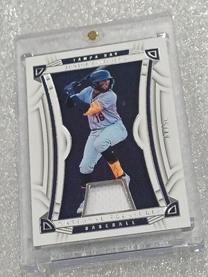 2023 Panini National Treasures - Junior Caminero #25/49 (MEM, RC) Tampa Bay Rays