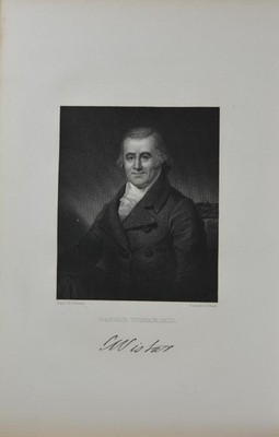 Early United States Doctor Caspar Wistar Antique Engraving Art History 1852