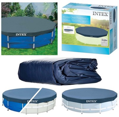 Intex Poolabdeckplane Ø 366 cm - Frame Pool Poolabdeckung Plane Stahlrahmenpool