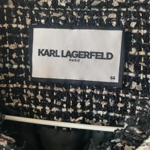 Karl Lagerfeld Tweed Jacket Women’s Size 66 Black/White