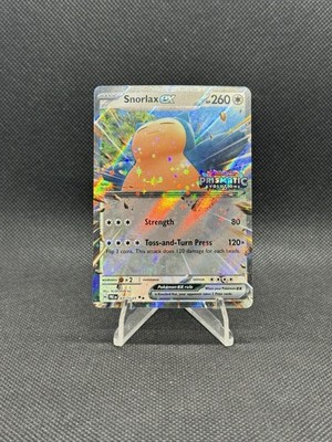 Pokémon TCG Snorlax EX 076/131 Double Holo Prismatic Evolutions Stamped Promo