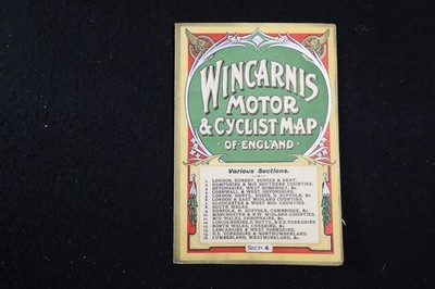 Wincarnis Motor & Cyclist Map of England Section 4 Cornwall & West Devonshire