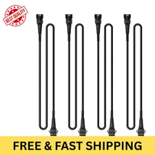 4PCS 36 inch 4-Pin Motorcycle RGB LED Lights Kit Extension Wire Cable 