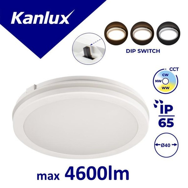 Plafoniera Led Beno Eco 40W Cct O W 4050Lm(Ww)/4600Lm(Nw)/4450Lm(Cw) 3000/4000/6-image