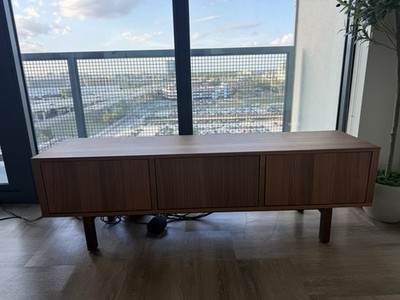 IKEA STOCKHOLM TV Unit Walnut Veneer 63x15 3/4x19 5/8 Inch Legs | eBay