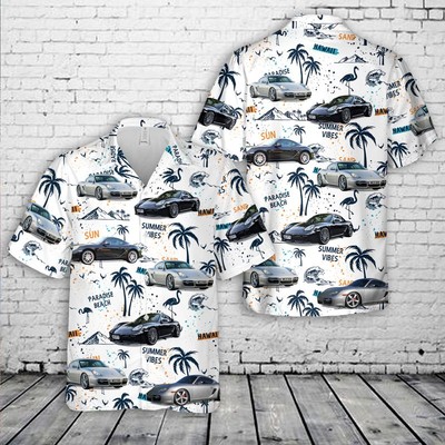 Porsche 987 Cayman S Hawaiian Shirt