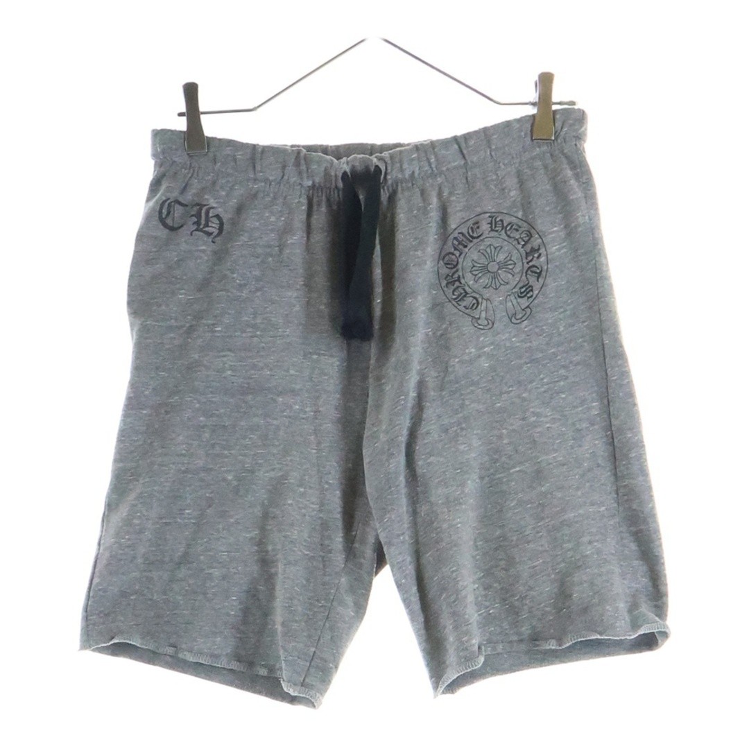 CHROME HEARTS Horseshoe Print Sweat Shorts Gray Used 625c7a3419a30b92e4cef400daf