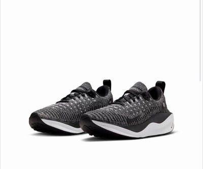 Nike ReactX Infinity Run 4 Black White Knit Shoes DR2670-003 Womens Size 7.5