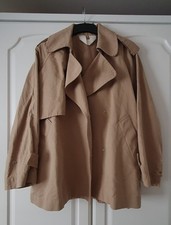 Arket Women's Short Trench Coat Beige, UK Size XS