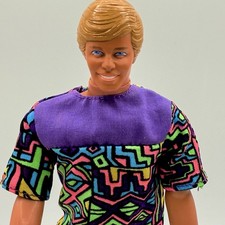 Ken Doll Mattel Barbie 1983 Head 1968 Body Blonde 12" W 2/Clothes Sneakers 80s