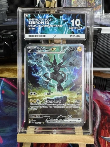 Zekrom EX 166/086 Black Bolt Ace 10 Gem Mint Perfect Sub grades