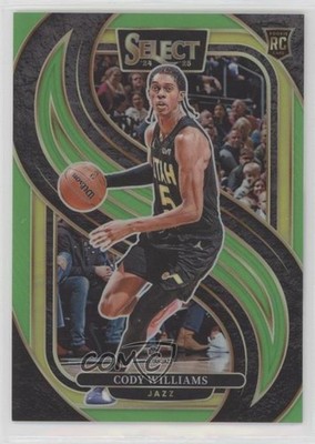 2024 Select Premier Level Neon Green Prizm 2/75 Cody Williams #172 Rookie RC hs9