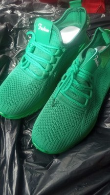 Fashion Green Lightweight Breathable Mesh Sneakers