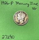 1926-P Mercury Dime Choice VG Very Good 90% Silver